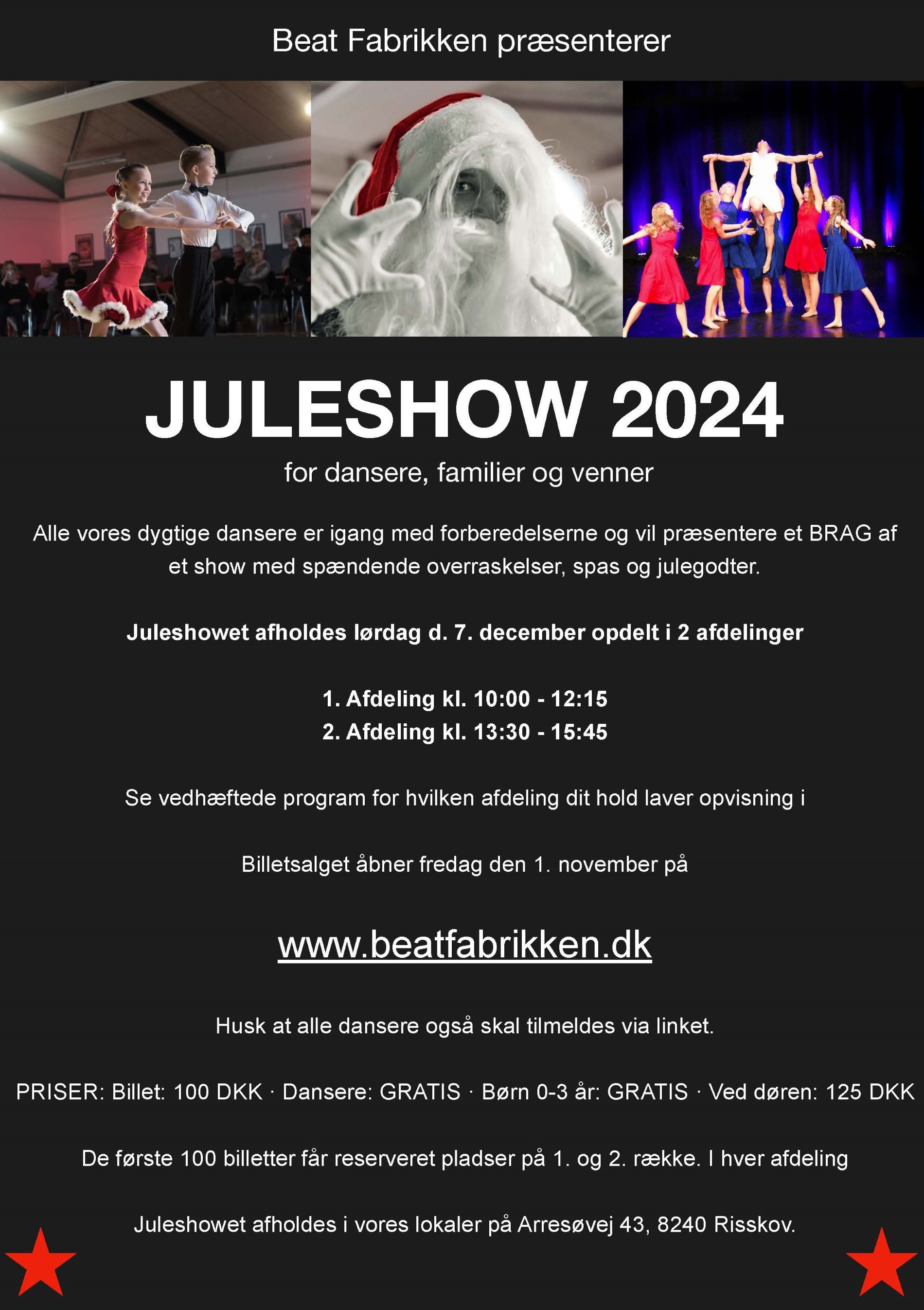 Juleshow BEAT FABRIKKEN Danseskole Danseshow Juleafslutning